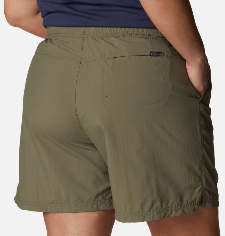 Women's Columbia Sandy River Shorts Olive | Plus Size CA-WCA30